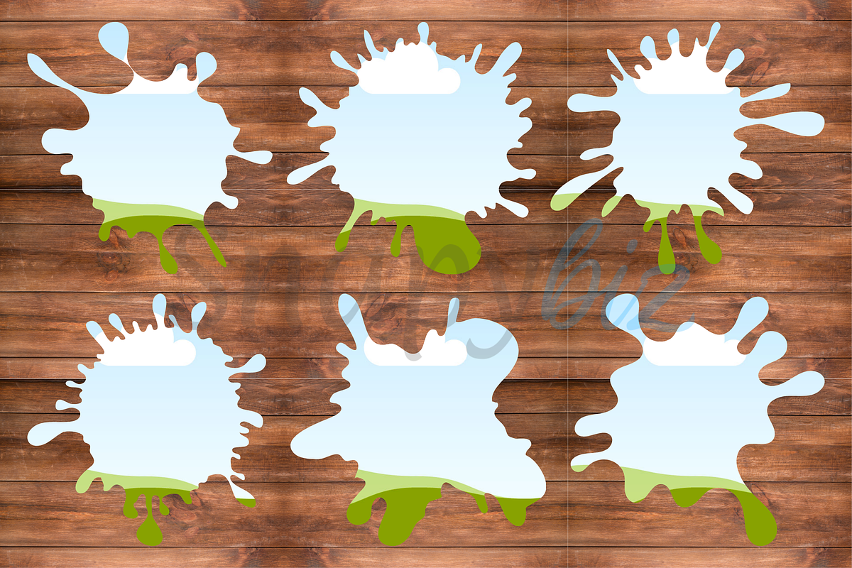 Editable Canva Splash Frame Template, a Design Template by Snapybiz