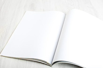 Open Magazine With Blank Pages Featuring Background Blank And Booklet preview 6