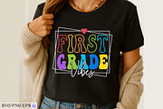 First Grade Vibes SVG Back to School, a Graphic by mh_arif (Thumbnail 1 of 4)