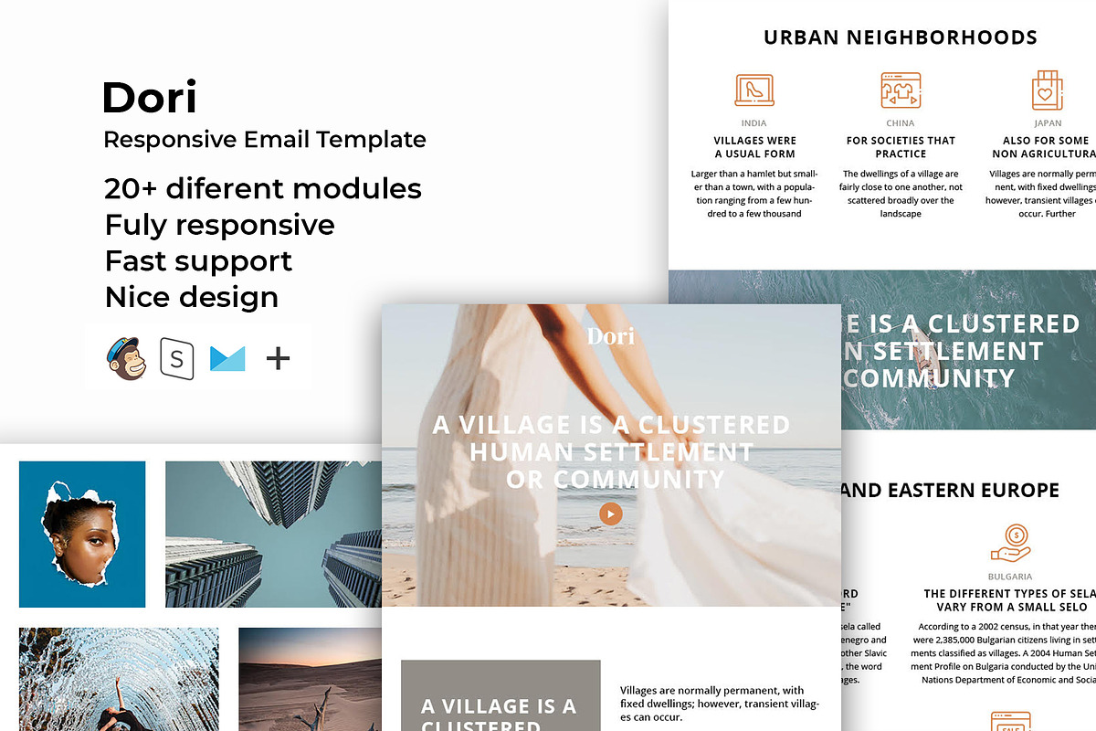 Dori – Responsive Email template, an Email Template by ThemesCode