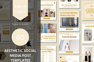 Aesthetic Social Media Post Template