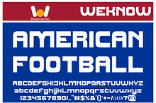 American Football font