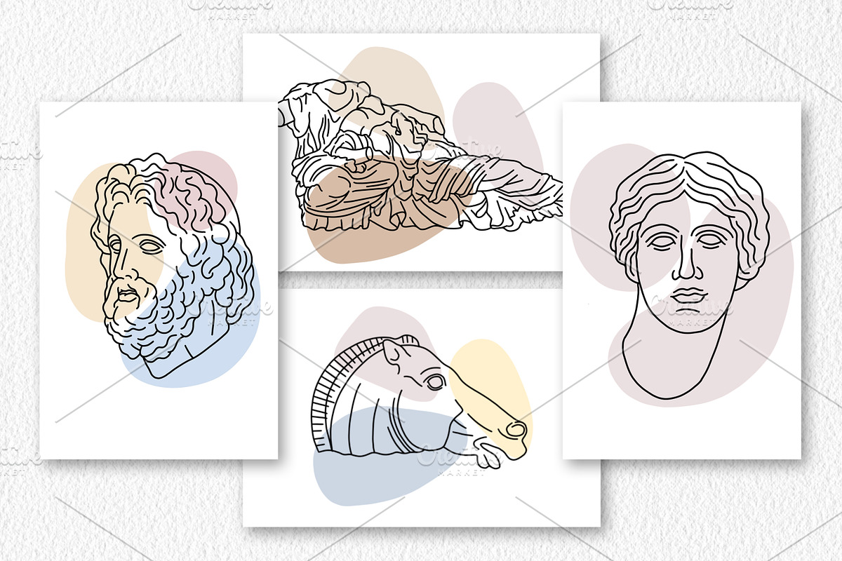 Antique stamp brushes for Procreate, a Brush Add-On by ViktoriArt (Photo 9 of 10)