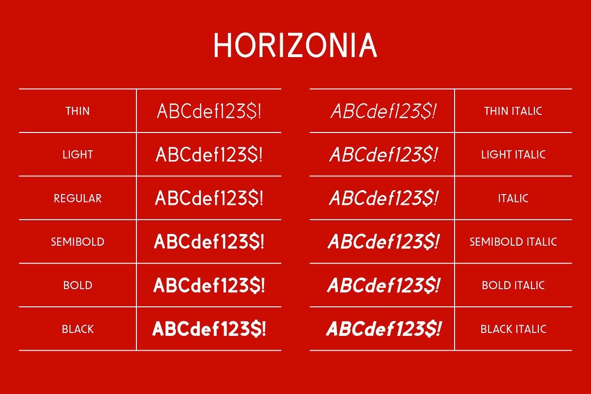 Horizonia - Sans Serif Font, a Serif Font by Pikgura (Photo 3 of 6)