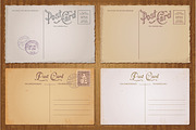 Vintage Postcards Vector Set, an Object Graphic by Digiselector Design Goods (Thumbnail 4 of 5)