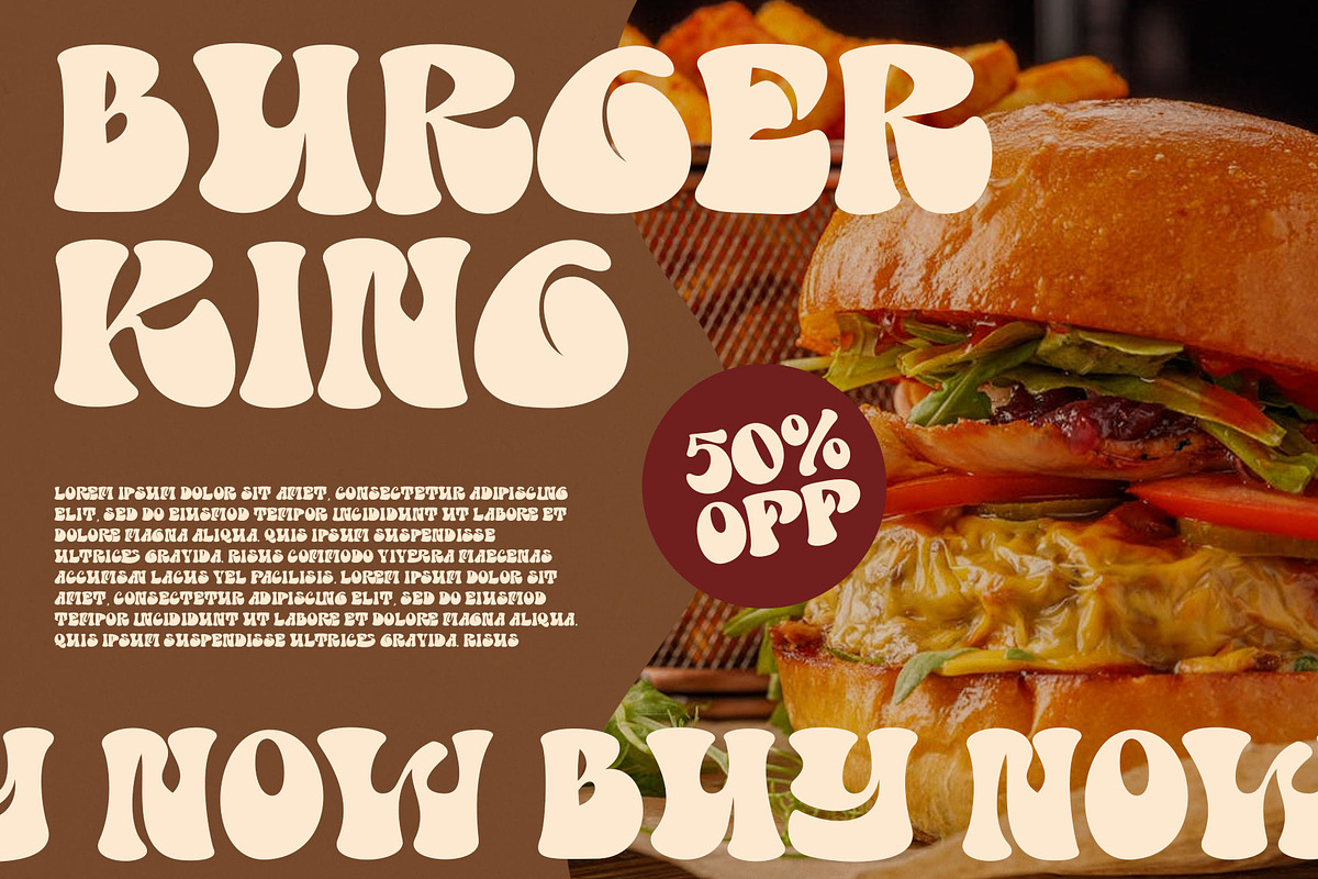 Super Dance Groovy Font, a Slab Serif Font by RantautypeStudio (Photo 10 of 15)
