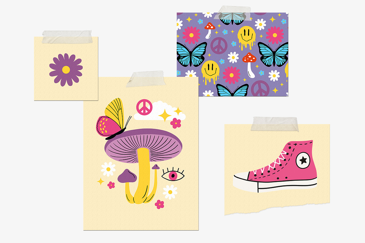 RETRO VIBES Graphics Bundle, a Person Illustration by Katerina Osa (Photo 2 of 23)