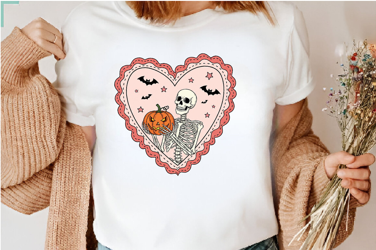 Halloween Skull Heart Frame Png, an Illustration by Dream Creation (Photo 5 of 5)
