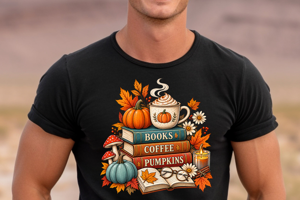 Books Coffee Pumpkins CozyAutumn PNG, an Object Graphic by Star Graphic Design (Photo 3 of 12)