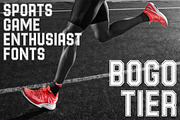 Bogotier - Sports Athletic Fonts, a Sans Serif Font by Konstantine Studio (Thumbnail 1 of 4)