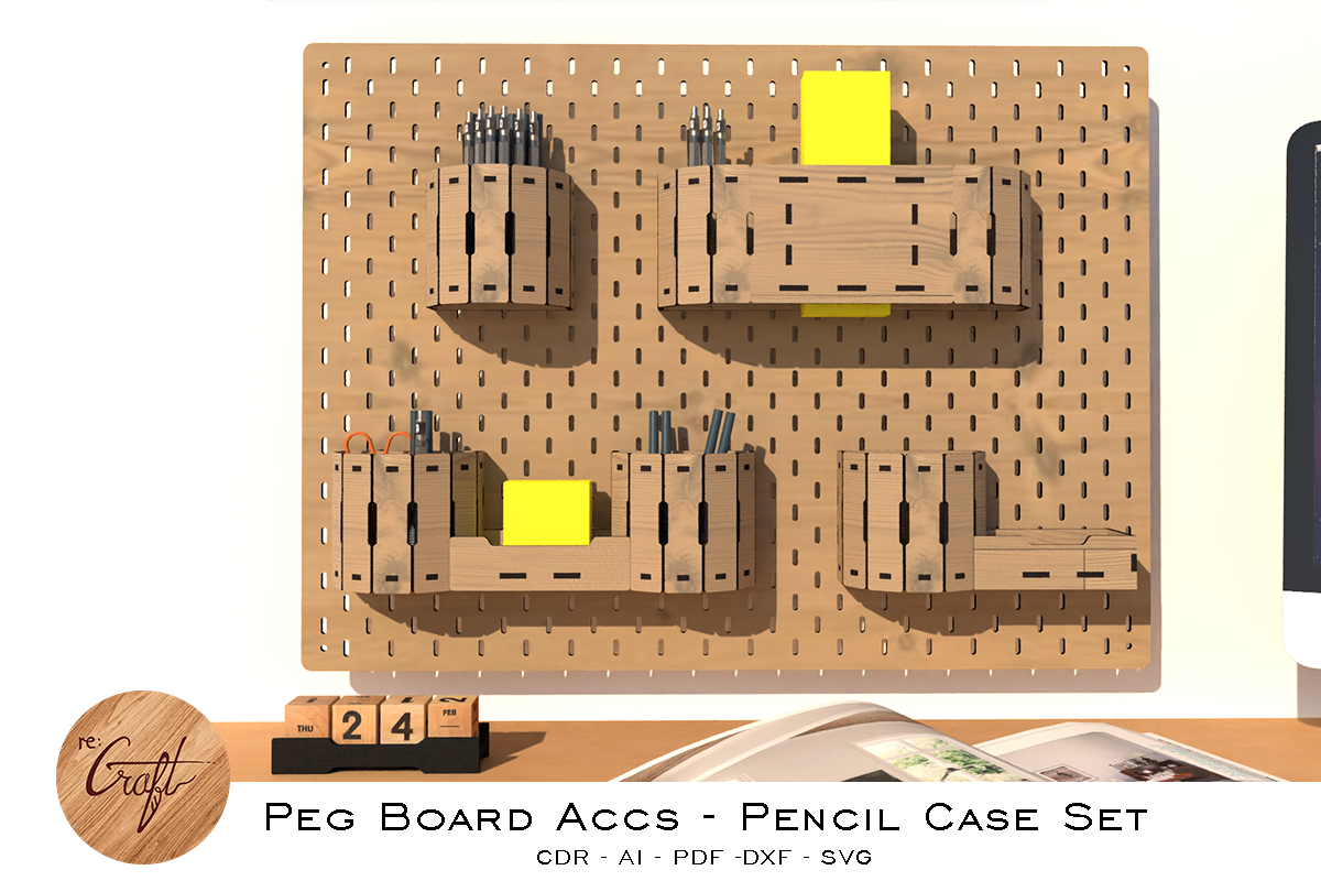 Pegboard Accessories Set Bundle 01, a Design Template by StanleyTirtoutomo (Photo 14 of 16)