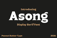 Asong Display Serif Font