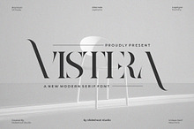 Vistera || Stencil Serif Font