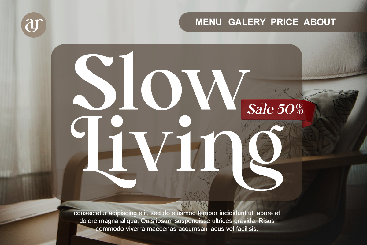 Molade - Modern Ligature Font, a Serif Font by RagamKata (Photo 7 of 10)