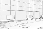 TV Studio Control Room 1, an Architecture 3D Model by akerStudio (Thumbnail 31 of 42)