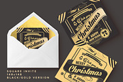 Christmas Typography Card Design, an Invitation Template by www.lemongraphic.design (Thumbnail 4 of 7)