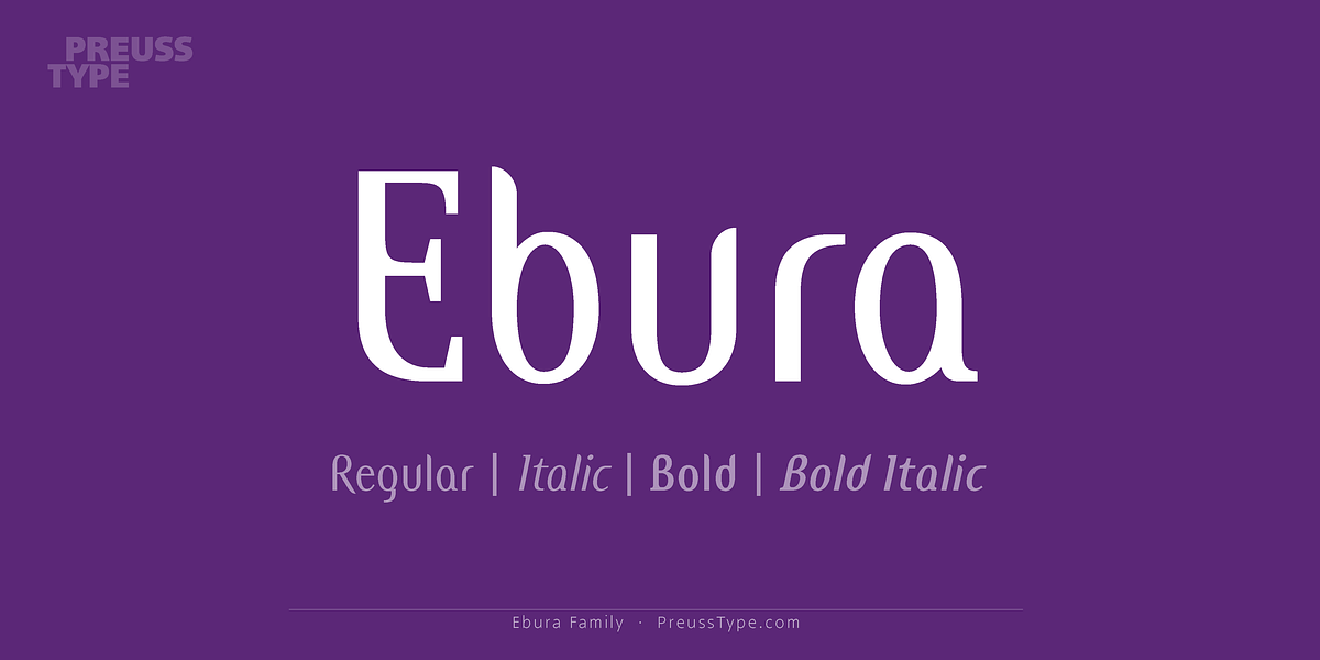 Ebura PRO, a Sans Serif Font by preussTYPE (Photo 1 of 10)