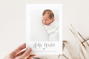 Newborn Announcement Template