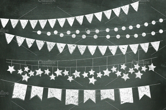 Chalkboard Bunting Banners