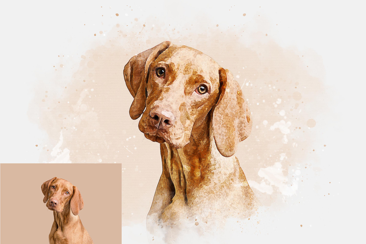 Realistic Watercolor Effect, an Action Add-On by liptouse (Photo 2 of 9)