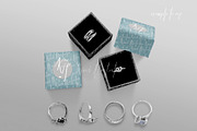 Jewelry boxes mockup, a Print Template by ⚞ Kind Illustration ⚟ (Thumbnail 3 of 8)
