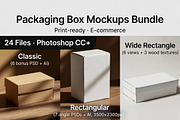 Packaging Box Mockup PSD Bundle Pack, a Packaging Mockup by Dreamanart (Thumbnail 1 of 3)