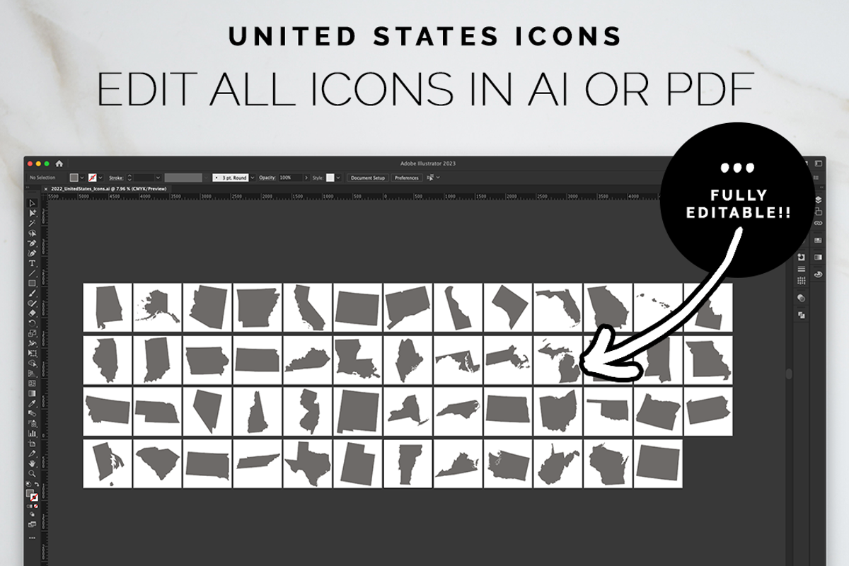 United States Icons, a Solid Icon by Bdemm Studio (Photo 2 of 5)