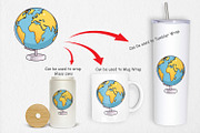 Globe Clipart, a Graphic by Artnoy (Thumbnail 4 of 5)