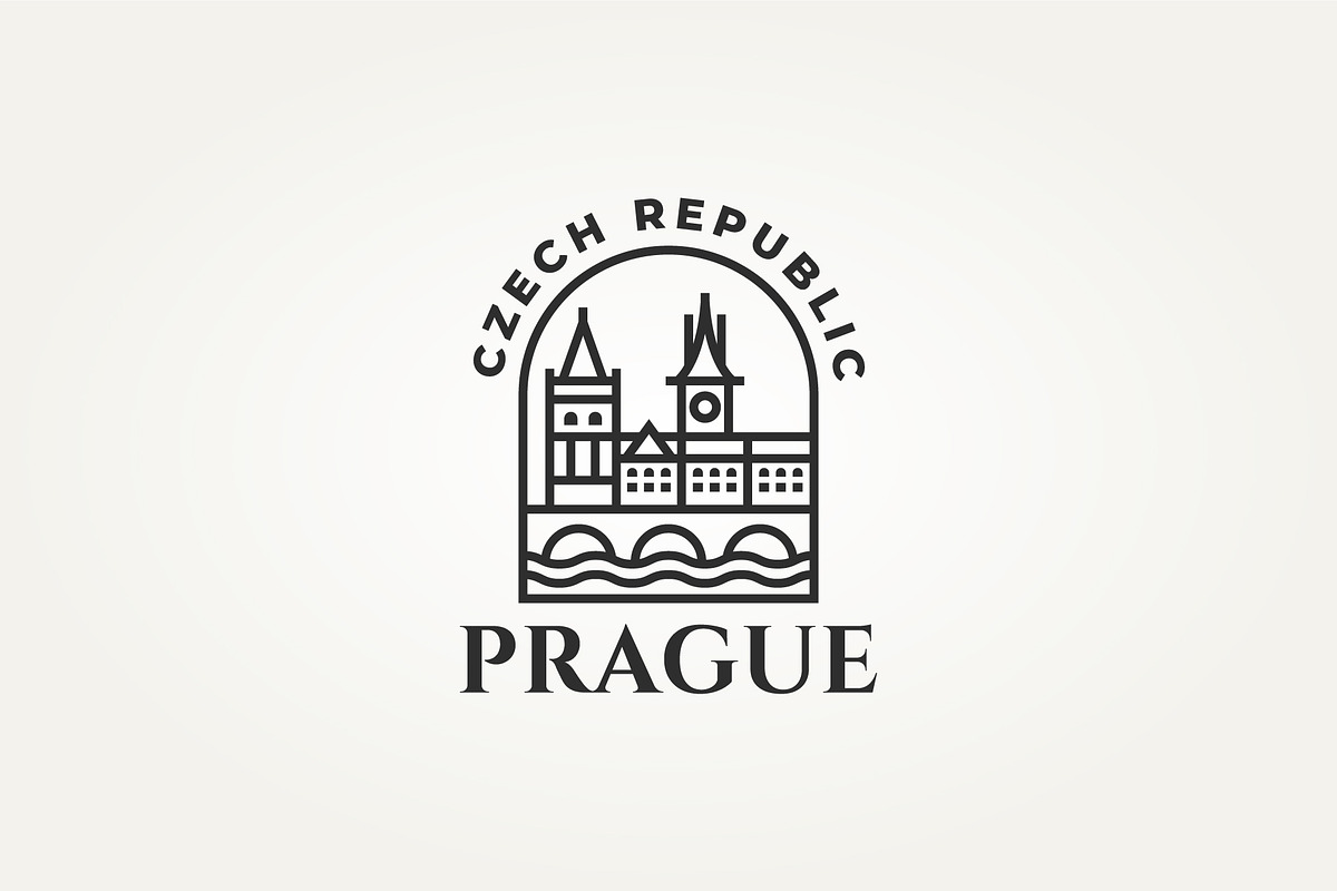 landmark icon of the charles bridge, a Branding & Logo Template by Blazybone (Photo 1 of 2)
