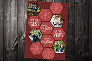 Hex: 5x7 Xmas Card Template, a Card Template by Saunter Studios (Thumbnail 3 of 3)