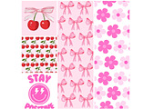 5 Preppy Pink Girly Phone Wallpapers, a Wallpaper Graphic by SweetDesigncraft (Thumbnail 1 of 3)