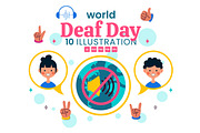 10 World Deaf Day Illustration, a Person Illustration by denayunebgt (Thumbnail 1 of 4)