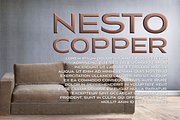 Nesto Metals, a Font by glukfonts (Thumbnail 3 of 10)