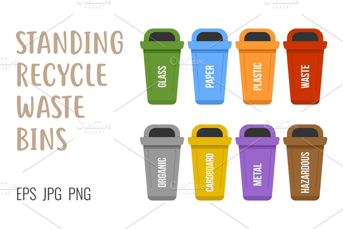 Recycle waste bins, an Illustration by Primula`s shop (Photo 3 of 5)