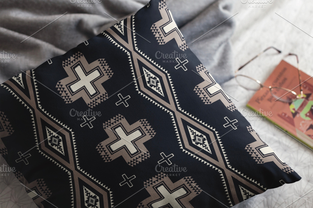 Black Gold Southwest Pattern, a Pattern Graphic by PPEthnicDecorPattern (Photo 3 of 10)