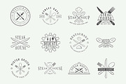 Set of vintage restaurant logos, a Branding & Logo Template by AkimD (Thumbnail 7 of 11)