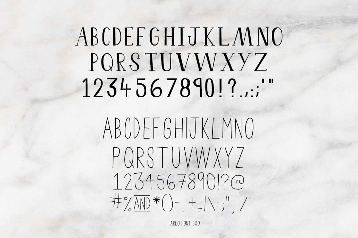 Arlo Font Duo preview 5