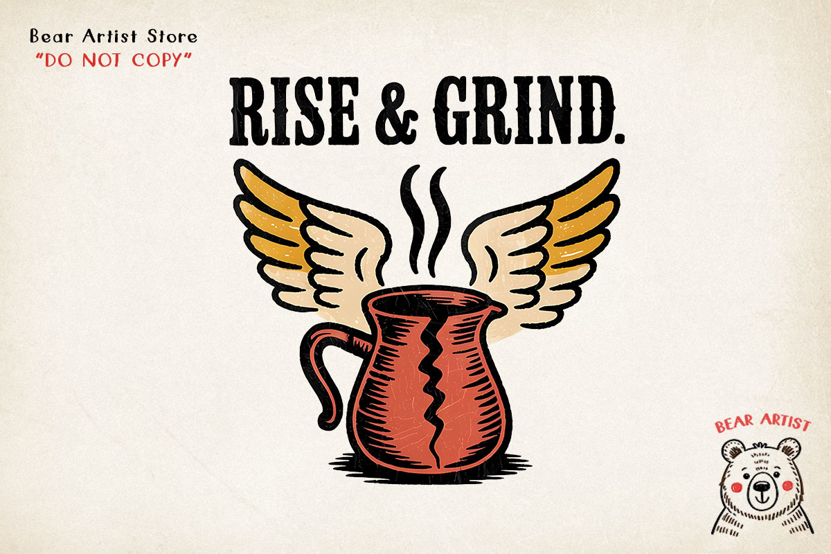Caffeine & Chaos, Retro Coffee, an Object Graphic by GlitterCraft (Photo 5 of 101)