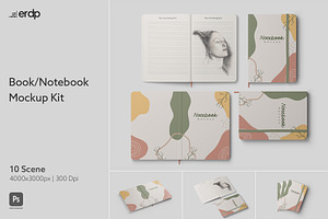 Book/Notebook Mockup Kit, a Books & Magazine Mockup by Eka Restu D. Putra