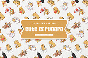 Cute Capybara Kids-Friendly, an Animal Illustration by Gohsantosa (Thumbnail 3 of 4)