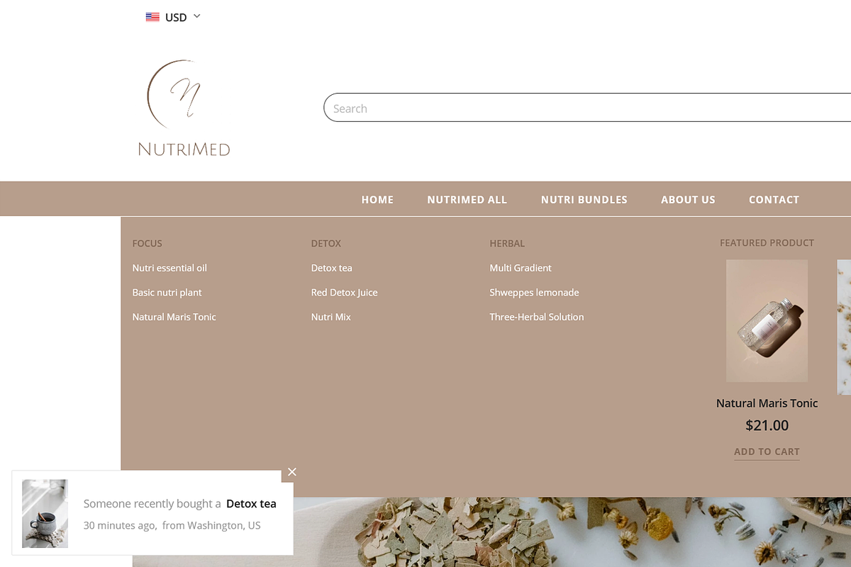 NUTRIMED - Shopify Theme, a Shopify Template by inSTUDIO43 (Photo 7 of 9)