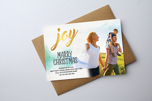 Illustrated Christmas Photo Card