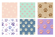 Cute Paw Print Seamless Pattern Pack, a Texture Illustration by BerryPieArt (Thumbnail 2 of 3)
