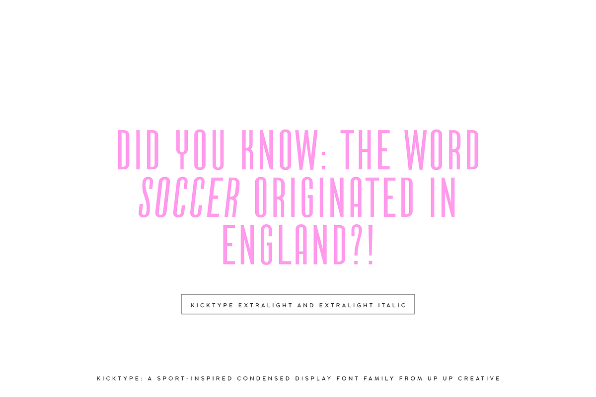 Kicktype Sport-Inspired Font Family, a Sans Serif Font by Up Up Creative (Photo 12 of 15)