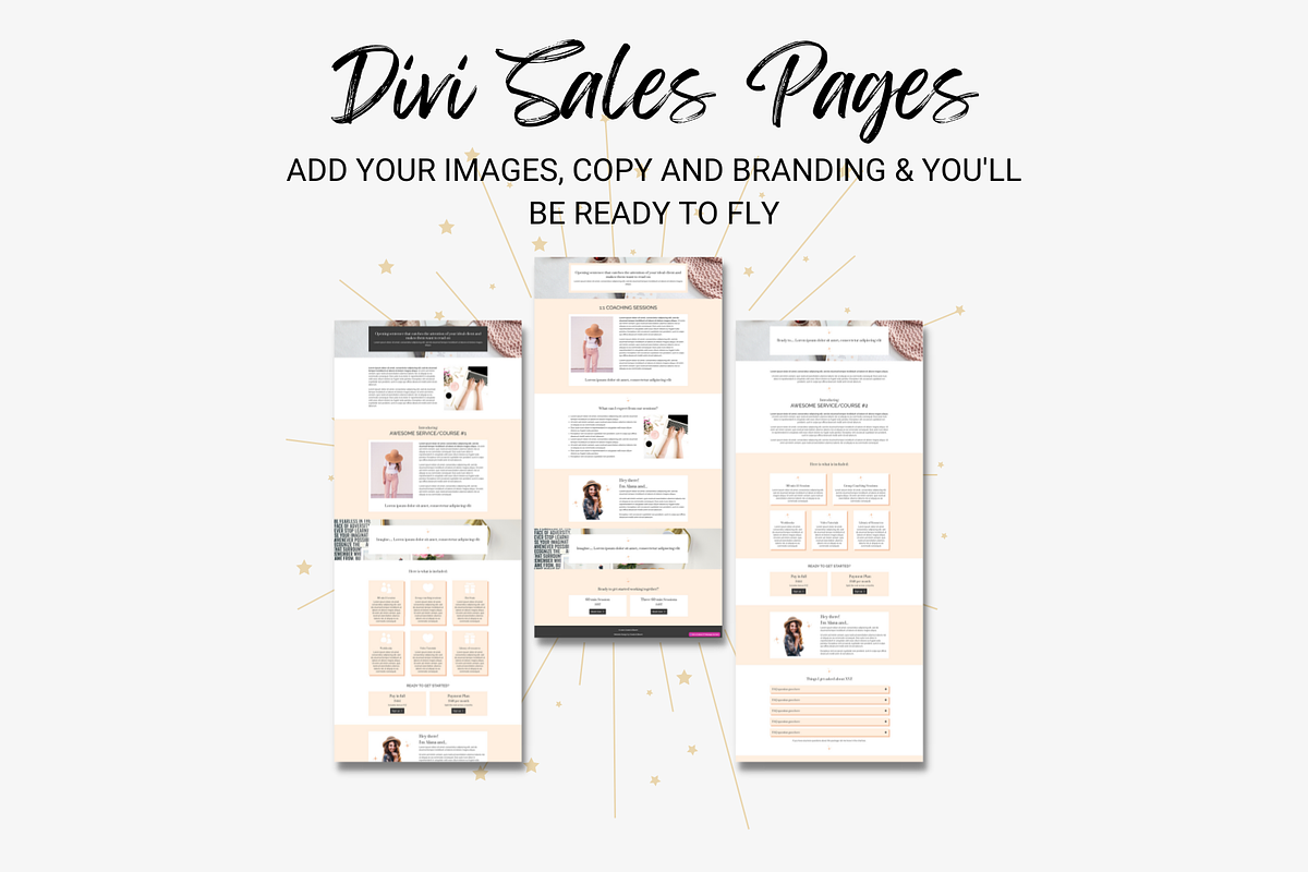 Divi Sales Pages - Alana, a Landing Page Template by Create & Bloom (Photo 1 of 4)