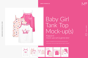 Baby Girl Tank Blouse Mock-ups Set