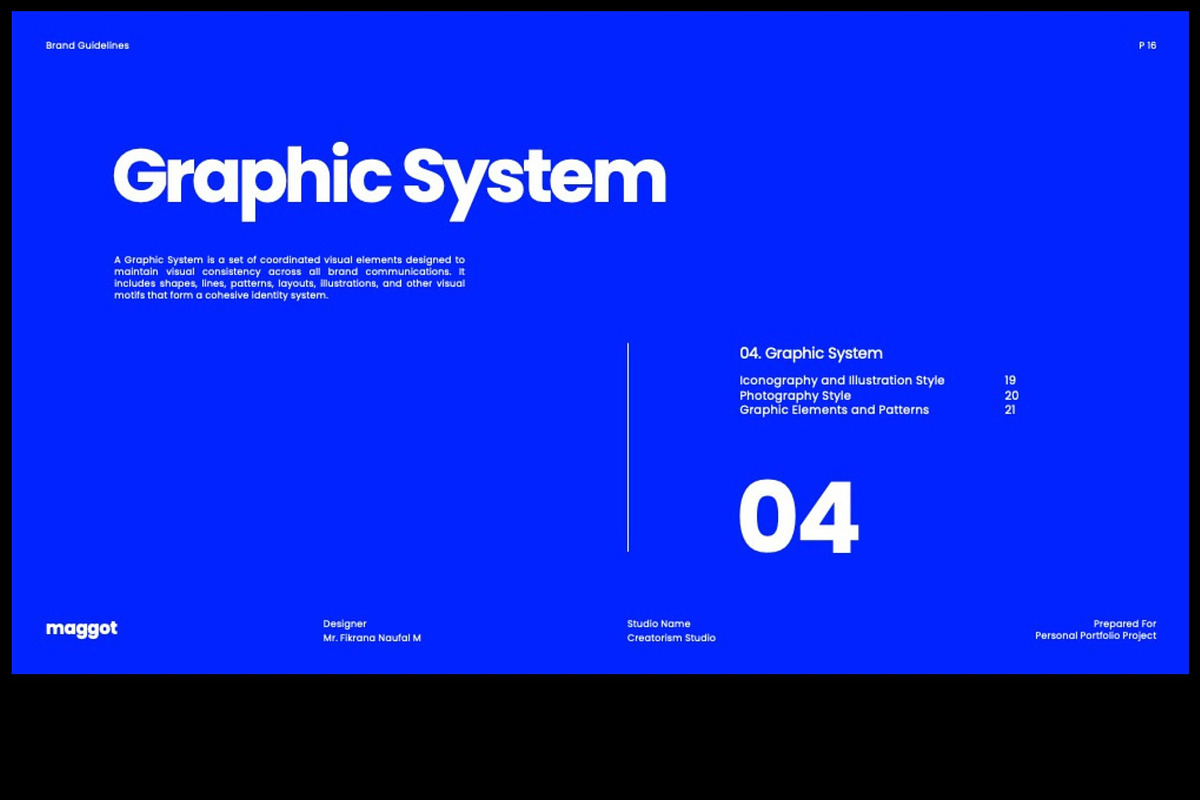 Maggot - Brand Guideline PPT, a Presentation Template by Creatorism (Photo 6 of 13)