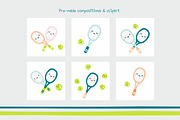 Tennis, a Pattern Graphic by SurfaceStories (Thumbnail 7 of 8)