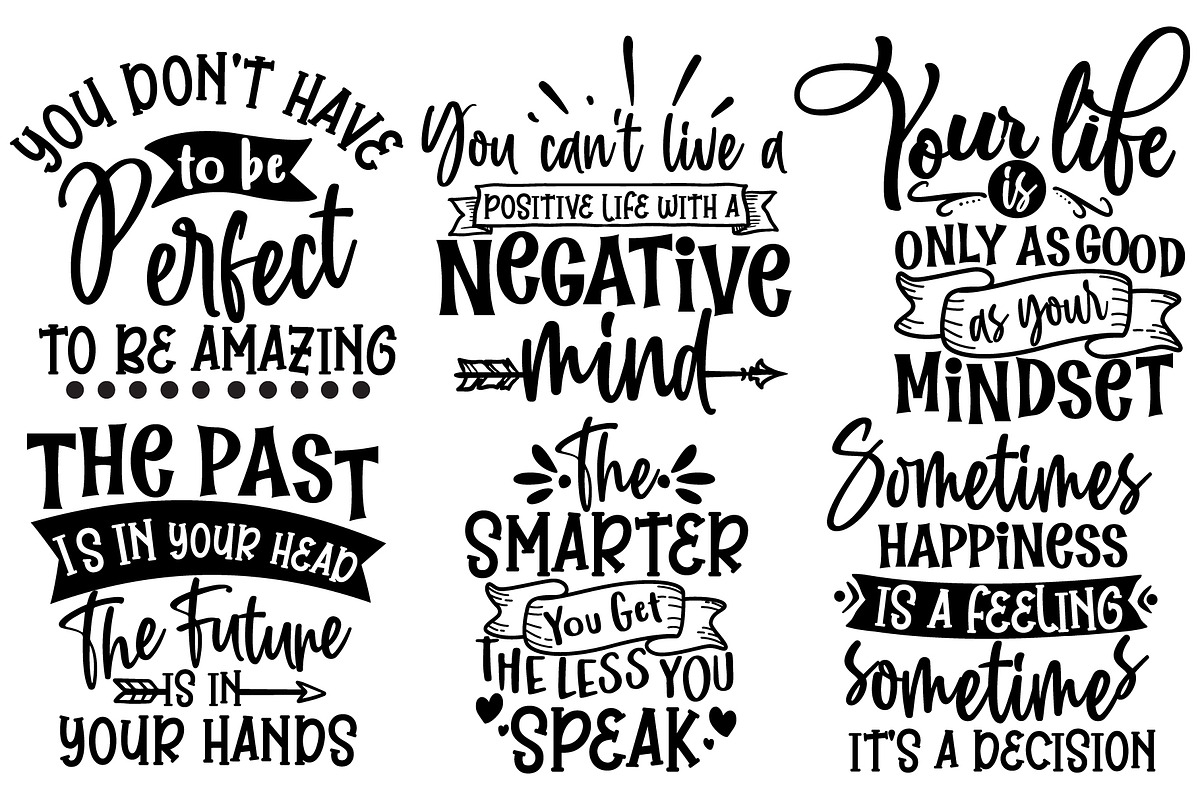 Inspirational Quotes SVG,, an Object Illustration by Vector Portal (Photo 4 of 6)