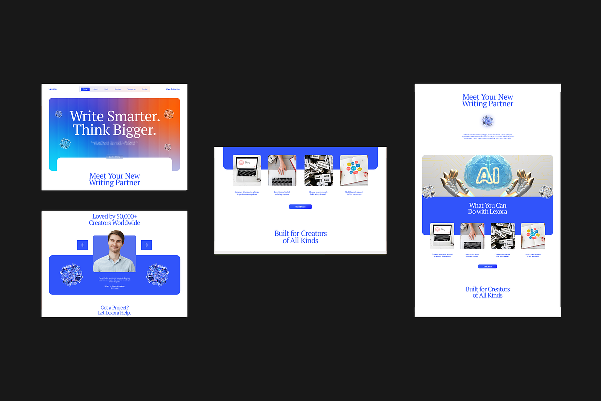 Figma AI Writing Tool Landing Page, a Landing Page Template by Musara (Photo 4 of 5)